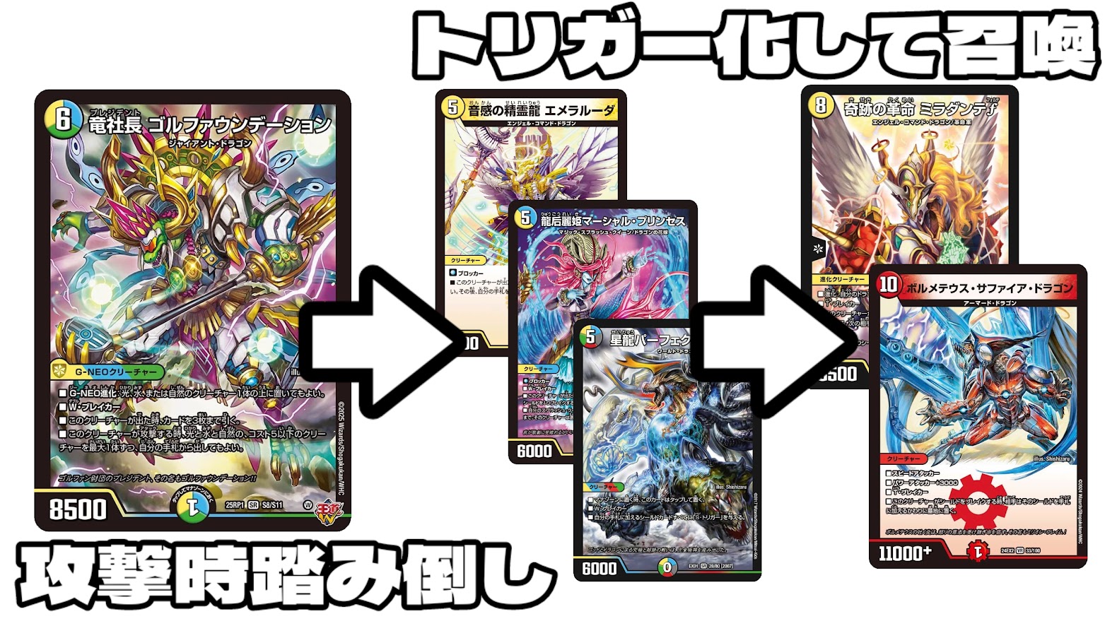 ゴルファウンデーションデッキ 格安デュエマ研究所】3600円でシールドコンボ！竜社長のシールド暴走劇