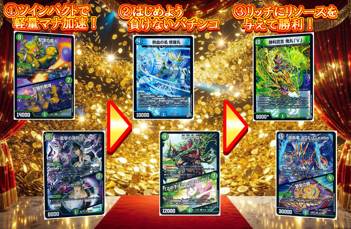 燃えろ禁断】デュエマ新弾、全文明のデッキ組んでみた【逆転の
